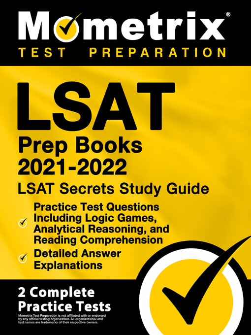 Title details for LSAT Prep Books 2021-2022 by Mometrix - Wait list